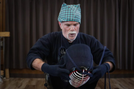 Learning kendo skills through guided training in Tokyo